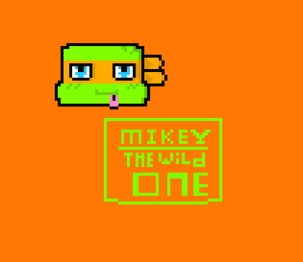 [9664c4] Mikey the wild one pixels