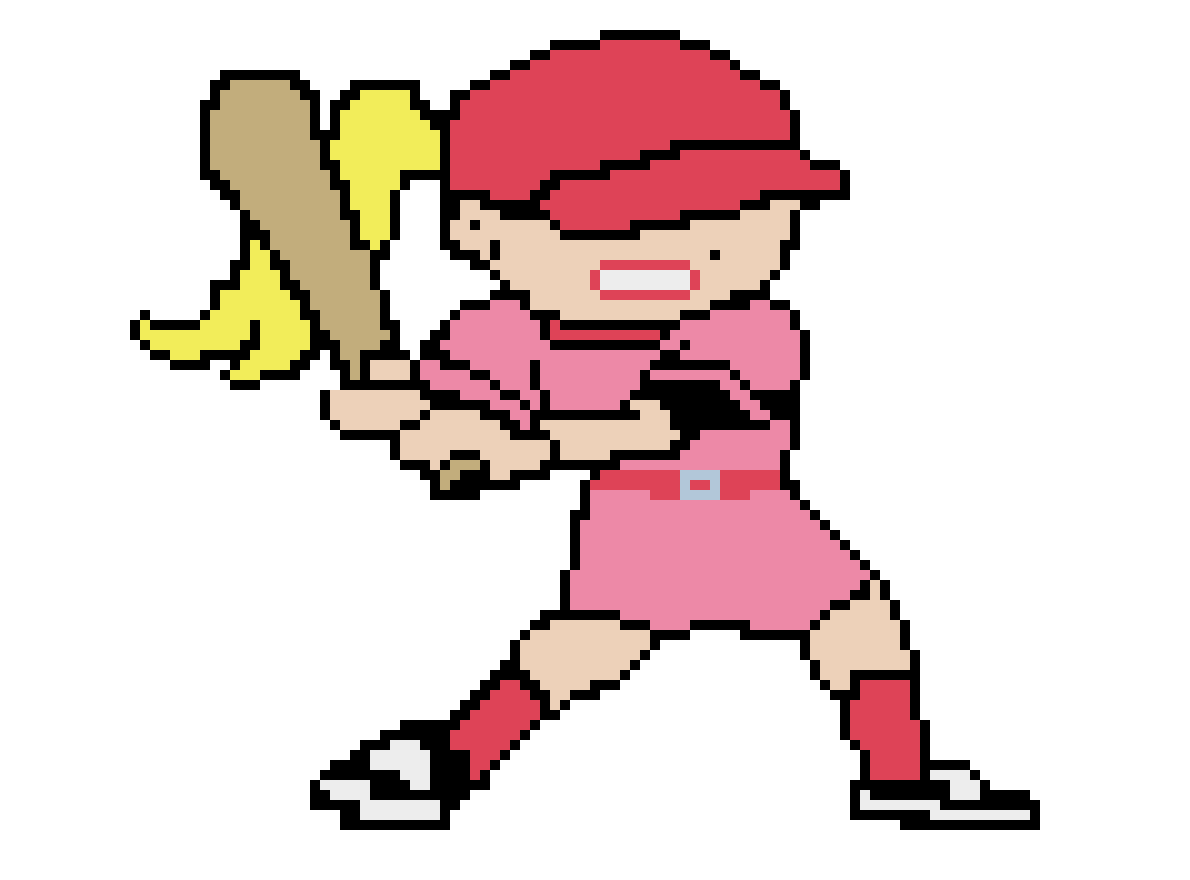 [9664c4] batter girl white blond hair