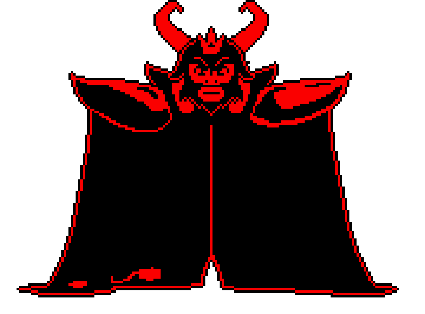 [9664c4] UnderTale Asgore Battle sprite transparent