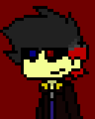 [15ee51] *the chains were unbreakable* really you thought my chains were normal *they were glowing a navy-blue and crimson coloring*