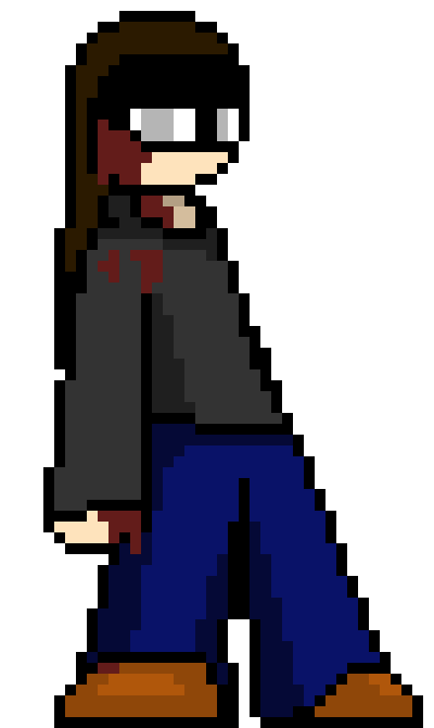 [e22b6a] *He doesn't even say anything, just looks over at Dell with a blank stare. He seems to not want to talk about it, let alone talk at all.*