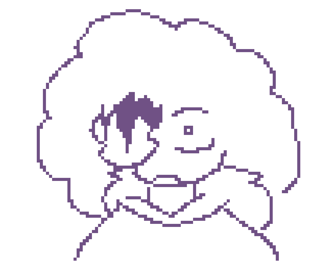 [847a9d] walks onscreen like this