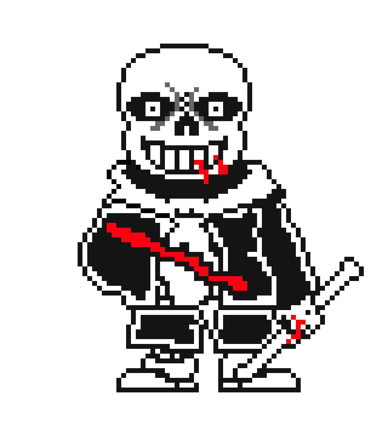 [3dfcf3] Sans Last Breath Phase 2 Finished Sprite  :d 