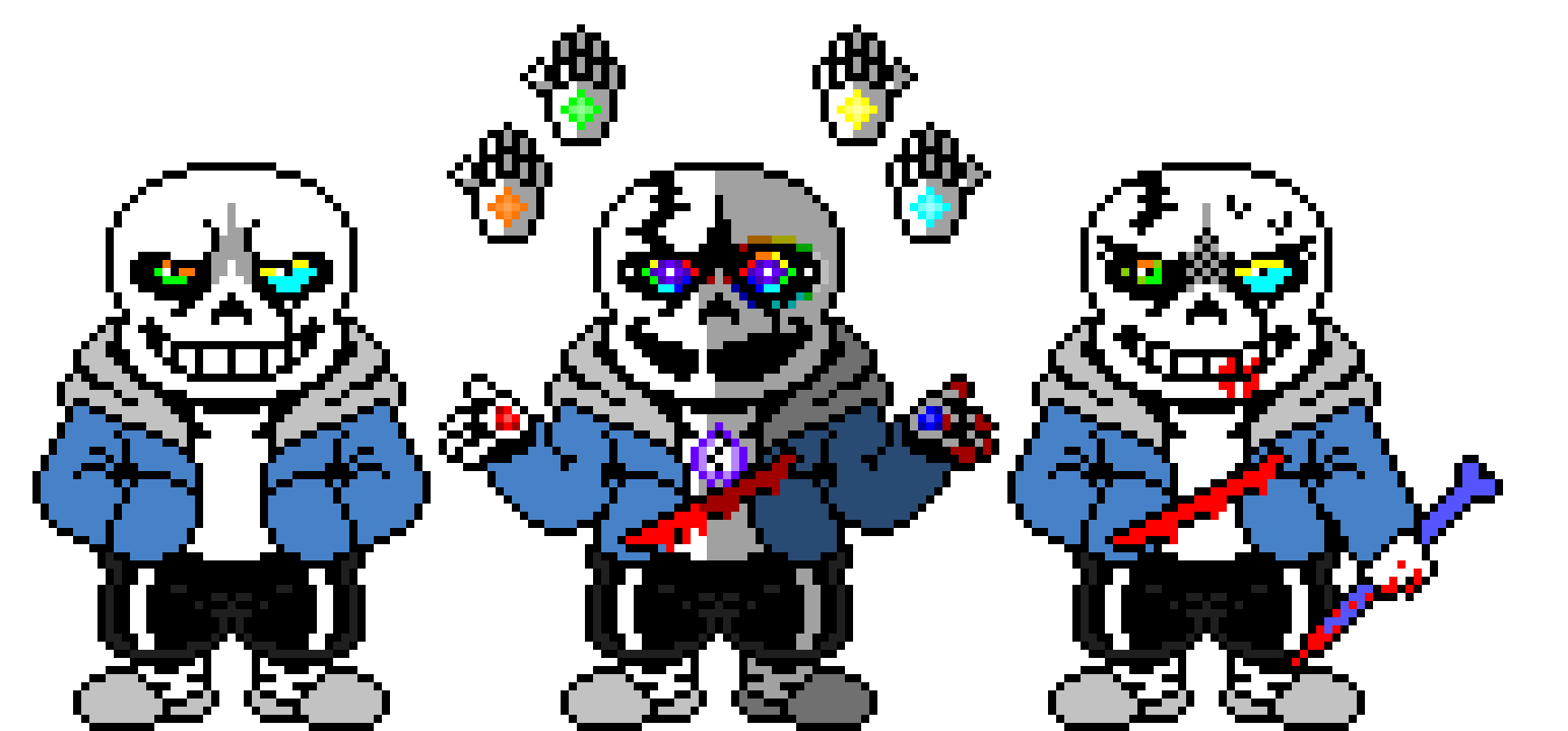 Undertale last breath hardmode Sans The Skeleton Battle Sprite V2