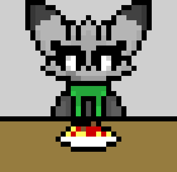 [018562] Luna with spaghetti