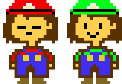 Super UNDERTALE Bros Frisk(Mario) Chara(Luigi)