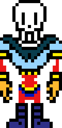 [c15b7b] UnderTale - Papyrus (Overworld Sprite) (KamuiSenketsu)