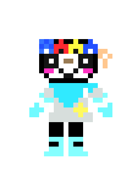 [d5cdc1] blue pixelart!