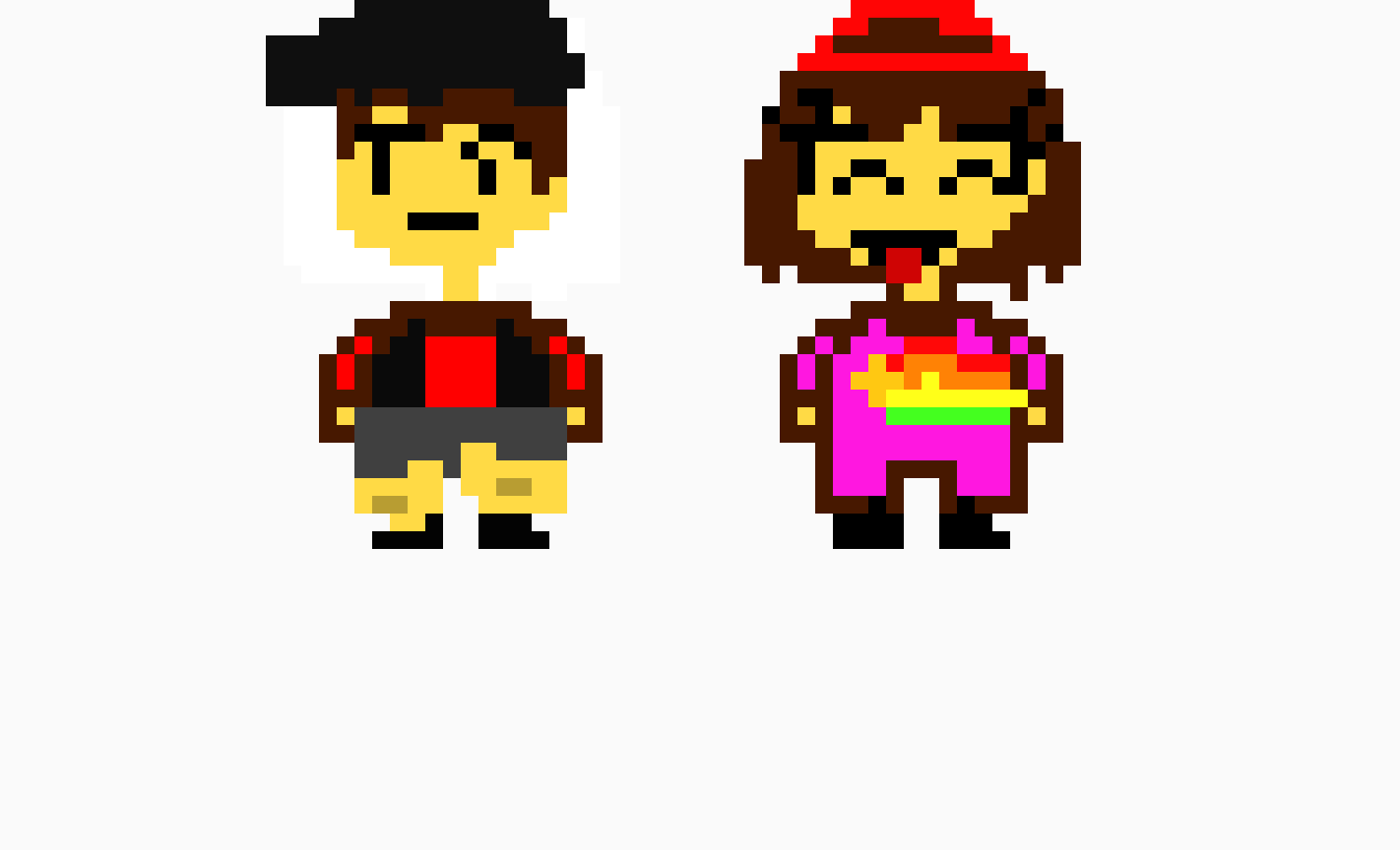 Dipper and Mabel [Gravity Falls] Undertale sprites