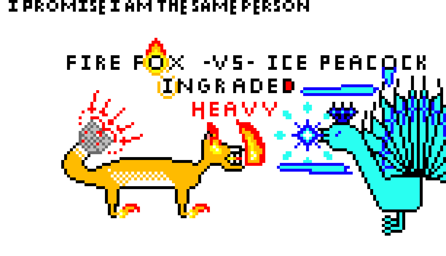 [9664c4] Fire Fox -vs- Ice Peacock Ingraded (heavy)