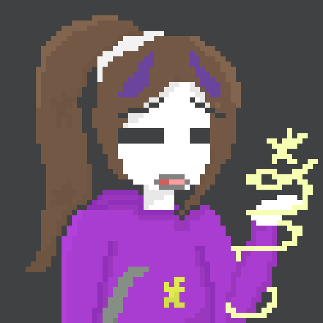 [6a7b6a] *Dark purple horns grow on the top of her head near the end of the spell*   -Astral