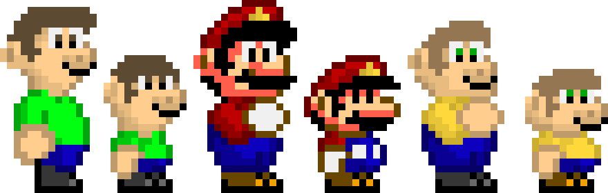Super Ronan and Drake in SMW Style