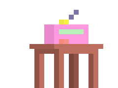 [ba67ef] music player on table