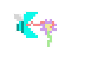 [c9c00b] Bee flower frame 13