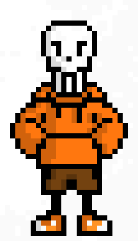 [9664c4] Underswap Papyrus Sprite [Shaded]