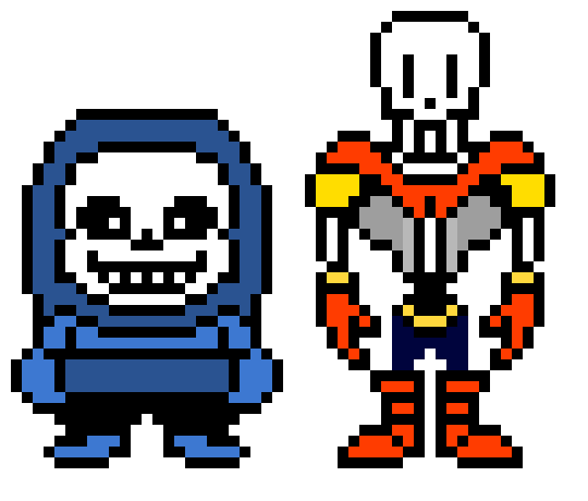 IJ!UnderTale Sans And Papyrus Overworld Sprite