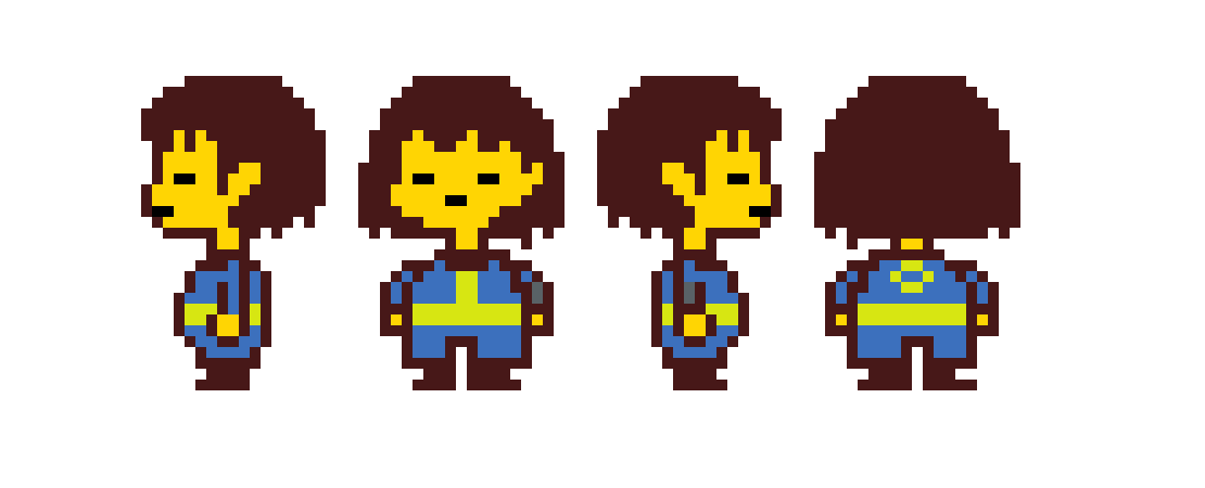 [9664c4] vaulttale Frisk Sprite Sheet