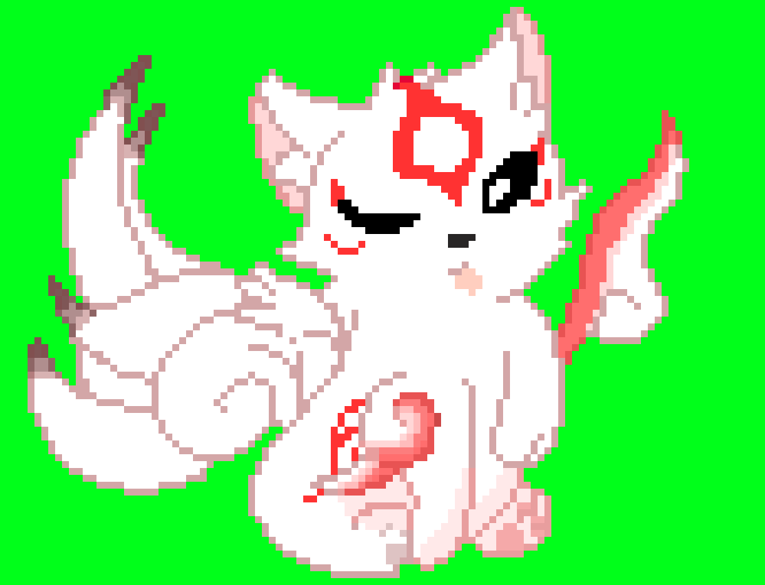 [95be89] [[I made, the background bright green instead of black, for the hell of it...]]