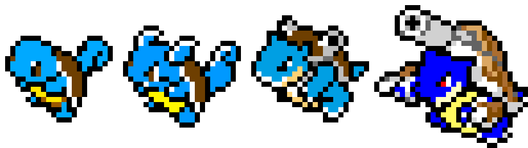 [9664c4] Squirtle Evolutions