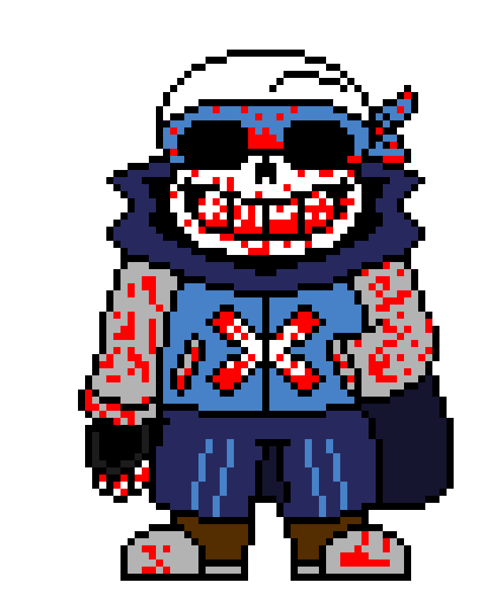 [ae7706] *covers self in ketkup to be spoopy* - ts sans
