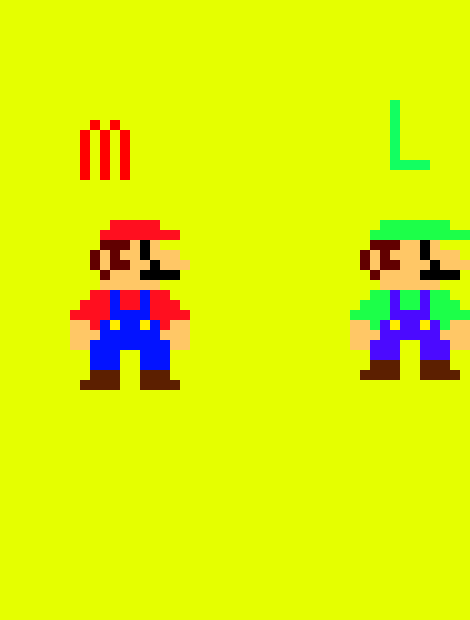 [9664c4] mario and luigi 8 bit