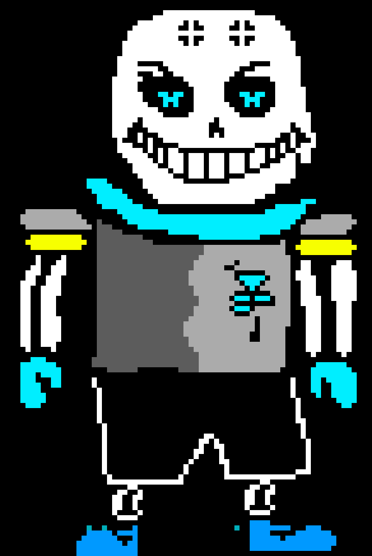 [46e6b7] my own underswap sans sprite i made because i was bored