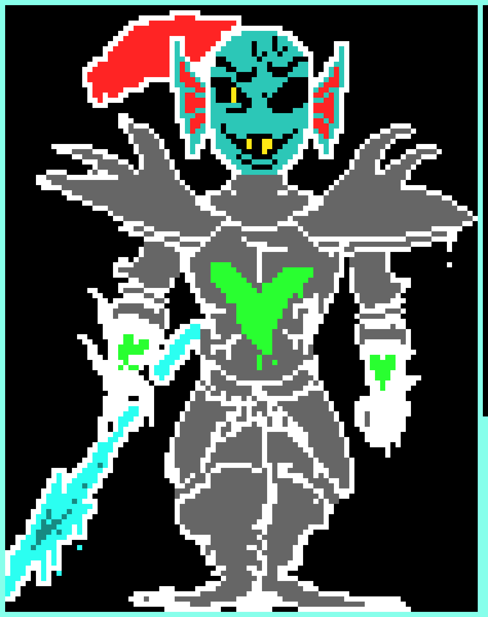 [9664c4] Undyne the Undying Coloured Melting