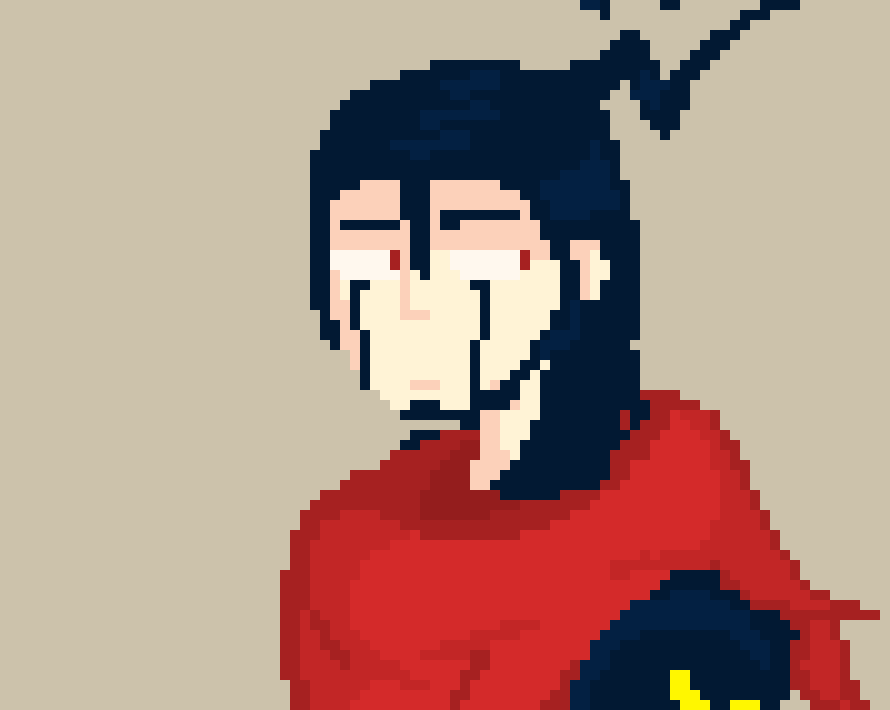[236914] "dine in, suppose." *he glares around the establishment.*