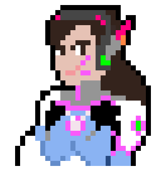 [9664c4] D.VA Pixel Art