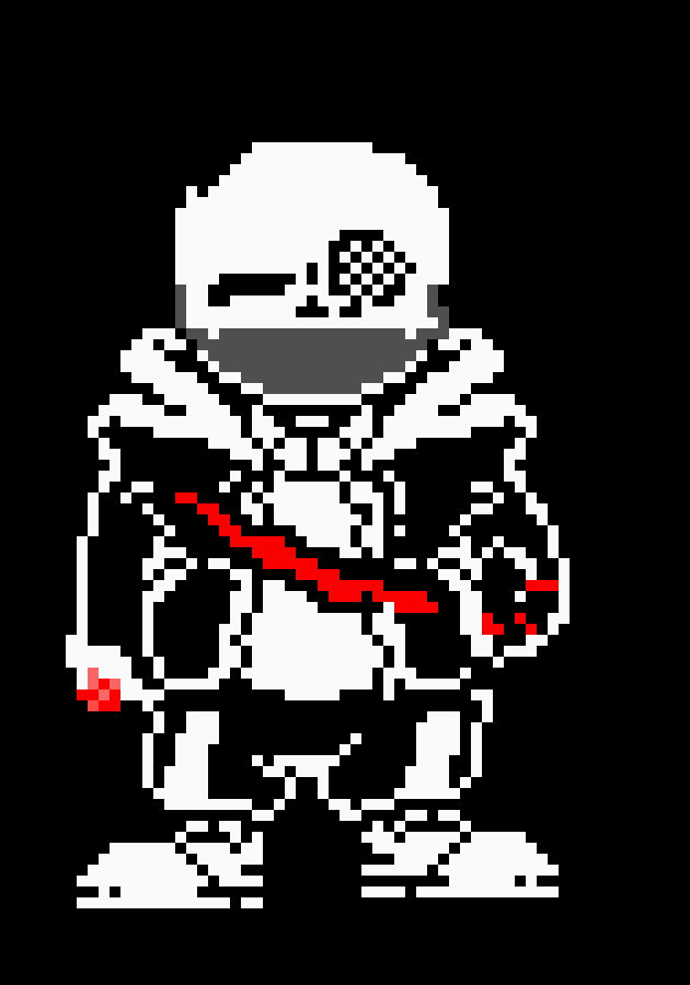 [2fe9f9] Undertale: Last Breath Phase 3 Sprite remake ((Masked))