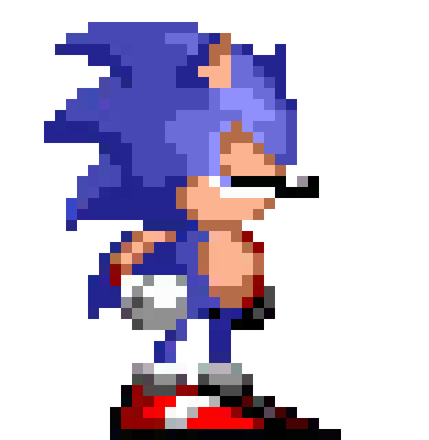 [56891f] S1 Sonic Sprite Remake! {Idle 2 closed eyes}