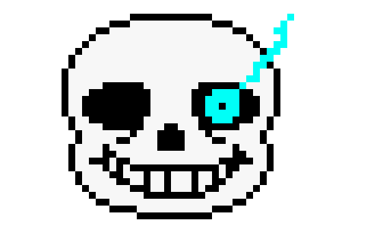 [c8ae48] sans head blue eye