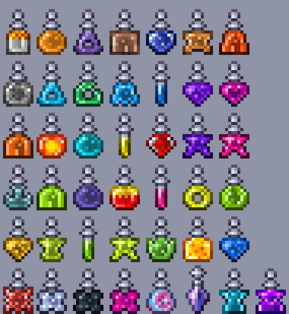 [b32c4b] THE CAKE THIS TIME ARE TERRARIA POTIONS  -Marker