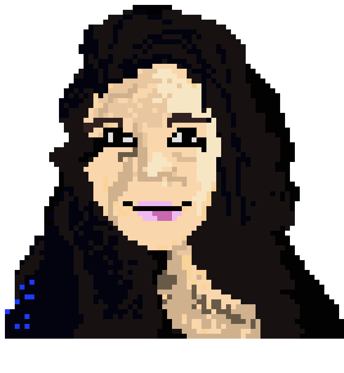 pixel art selfie