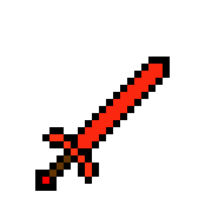Red Minecraft Sword