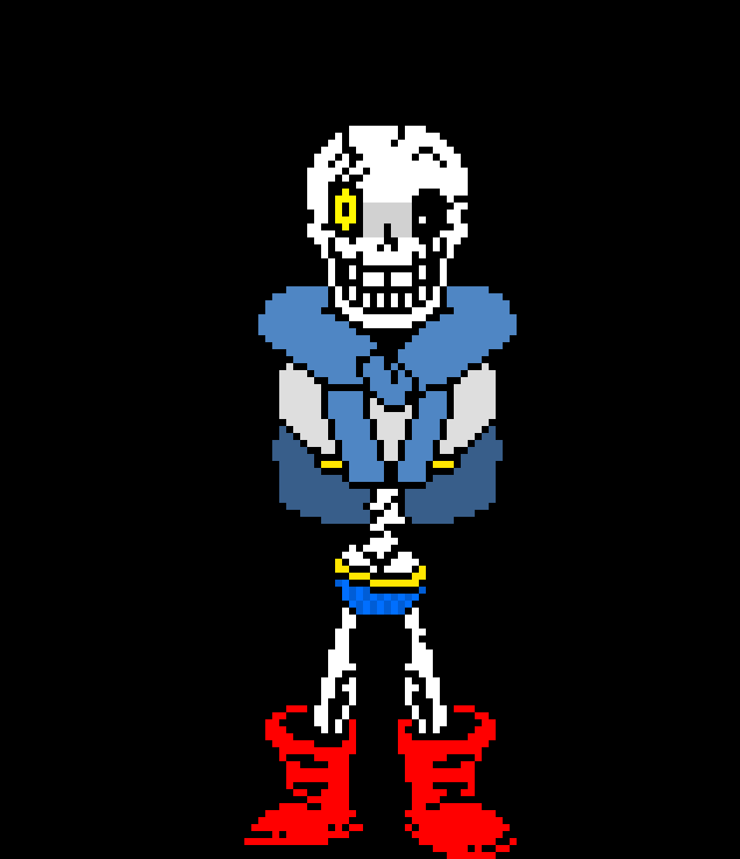 [f52639] Revenge: The Unseen ending - Revengeful papyrus no arms Papyrus (ACT 3)