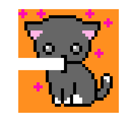 [e4f013] Pixel Cat
