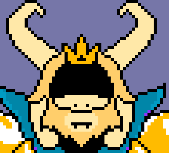 [05b0c1] (https://www.youtube.com/watch?v=4yxgEsS8ogM plays) *He whispers something and a blue trident appears next to the orange one. He teleports behind Chris in the air and throws both at once.*