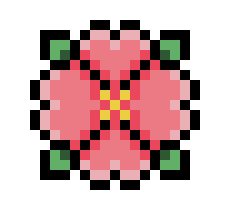 [12c229] pinkflowerpixel