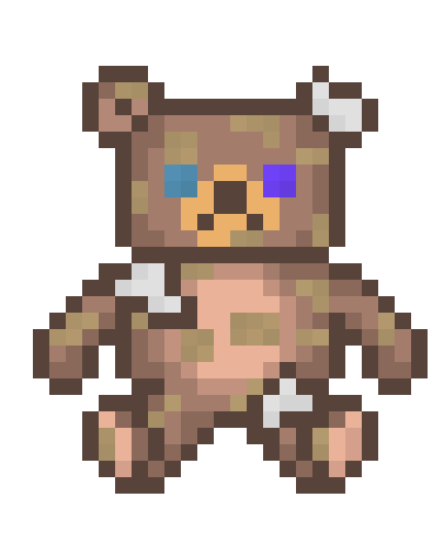 [0c54d2] Mismatched Teddy Bear