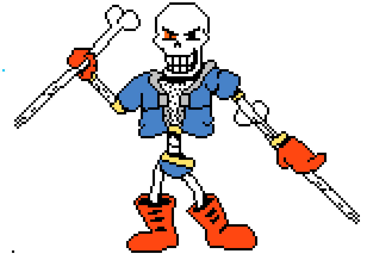 Disbelief Papyrus Phase 2 Battle Sprite.