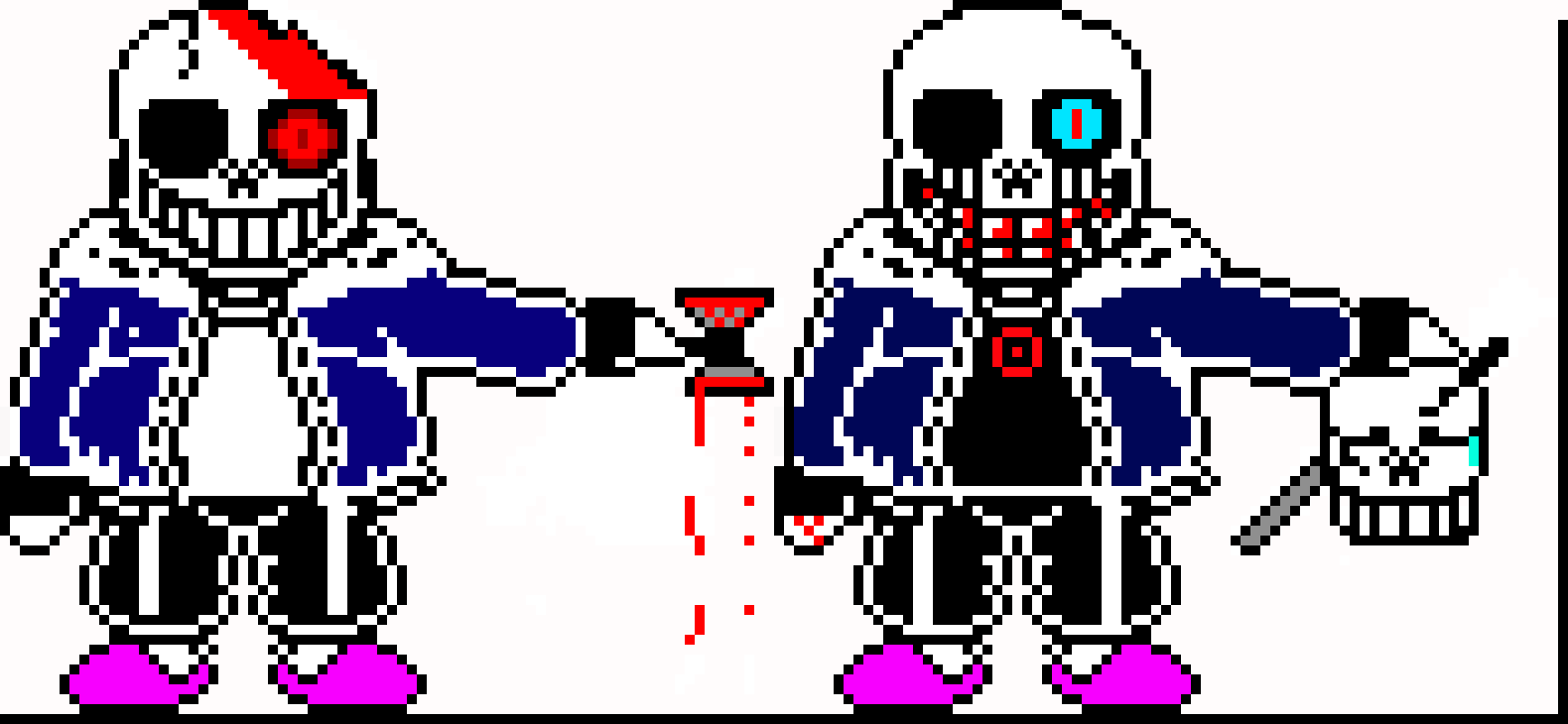 [6a7565] Insanityhorror Sans and insanitykiller sans