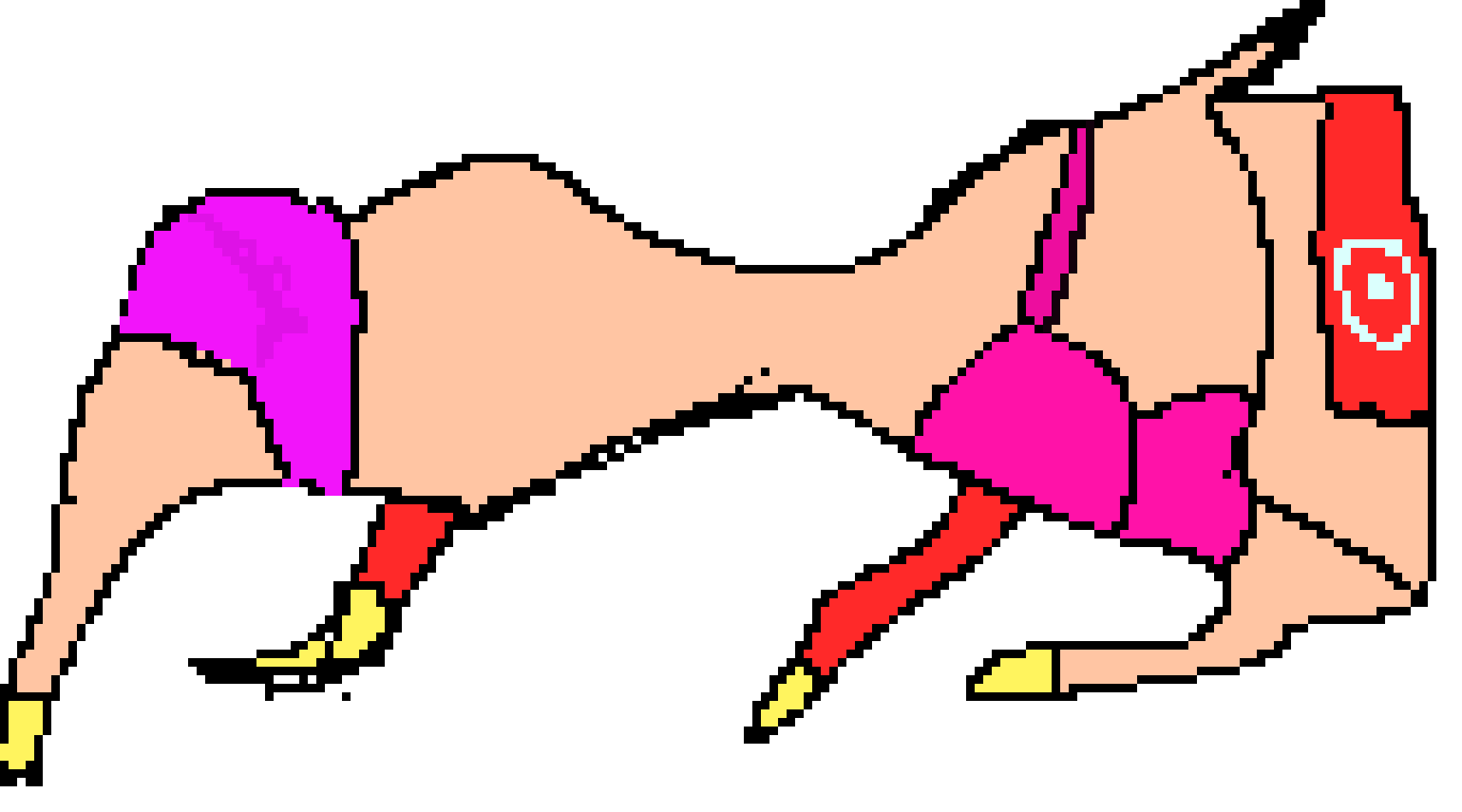 [9664c4] The dead horse with bra and panties
