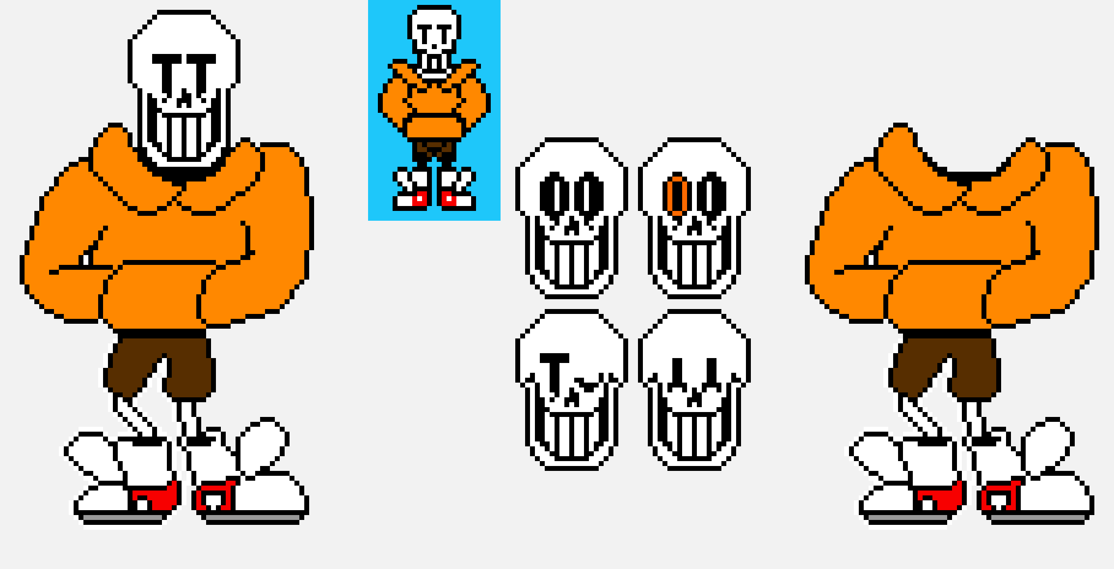[06ffd6] underswap papyrus sprite v.2(isaac)more sprites [King Squid Edit]