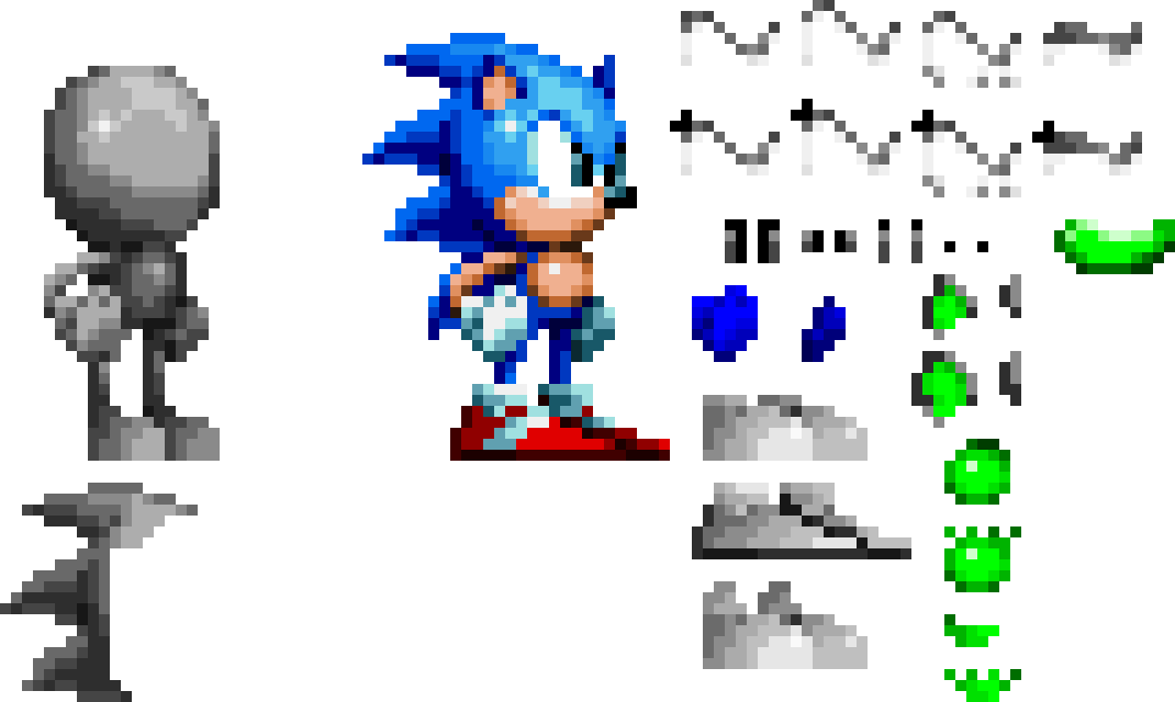 Custom Sonic Character Sprite V1.1- APL