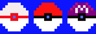 [4e0d35] Pixel Pokeballs