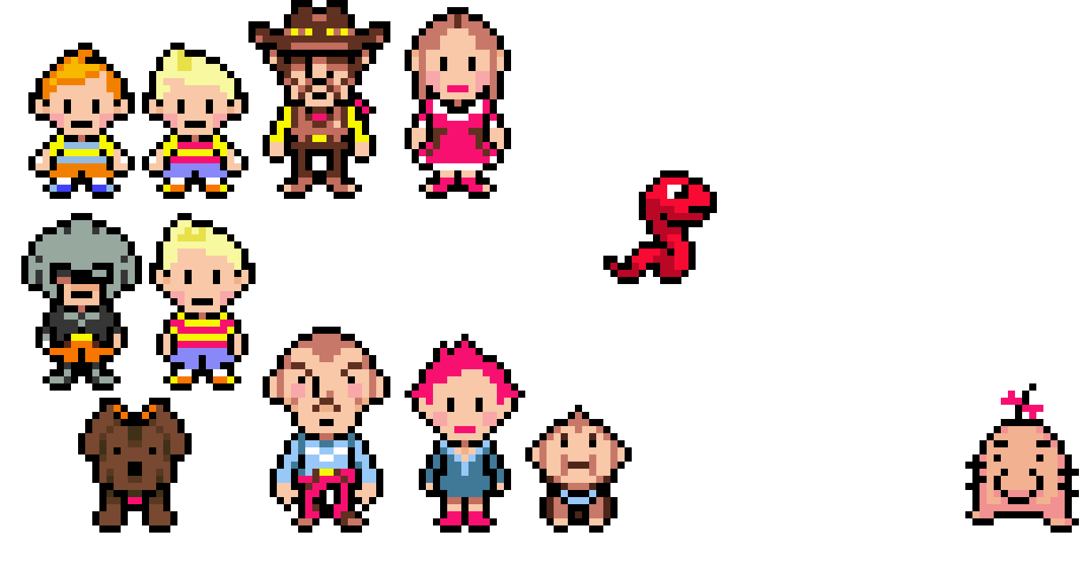 Some Mother 3 sprites