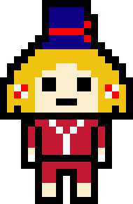 [61c3a2] danganronpa pixel sprite base - Fujinaga Ouka V1