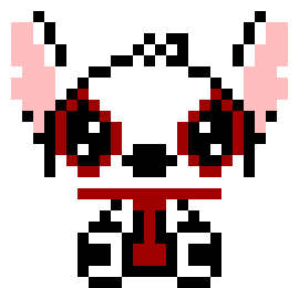 [9664c4] Red and White Stitch