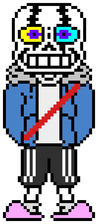 [d6b045] SC! Sans: *Blocks the attack with Blasters and Dwayne Johnson*